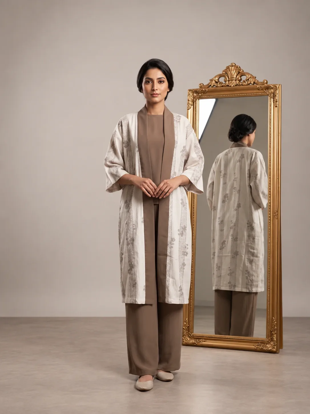 ash long kimono set – Long Kimono Classic