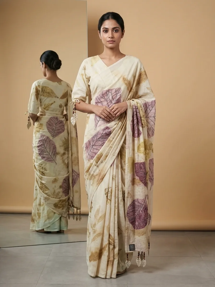 eco print saree – Eco Print Saree Classic