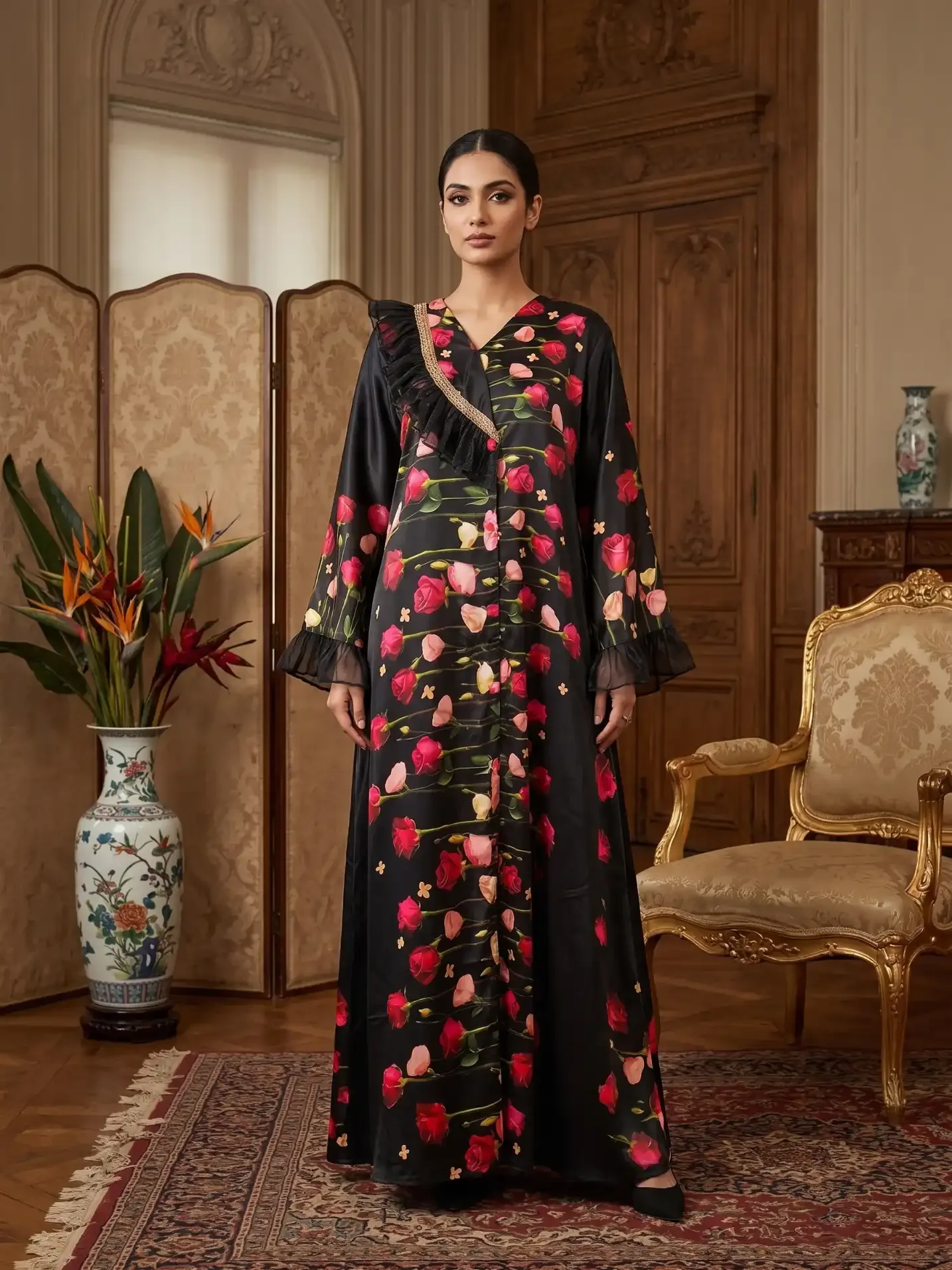 black karchupi abaya – Sultana