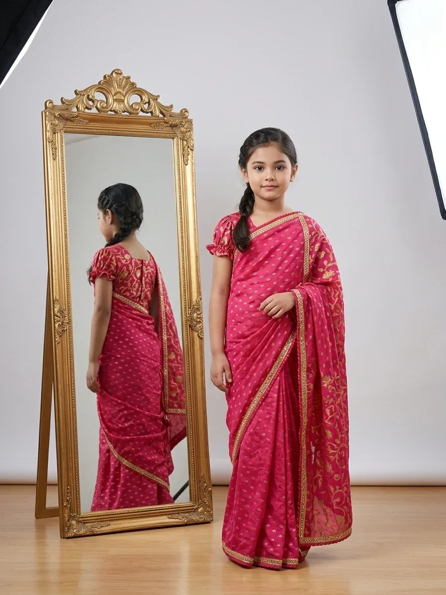 baby ready saree – Baby Ready Saree with Blouse Classic
