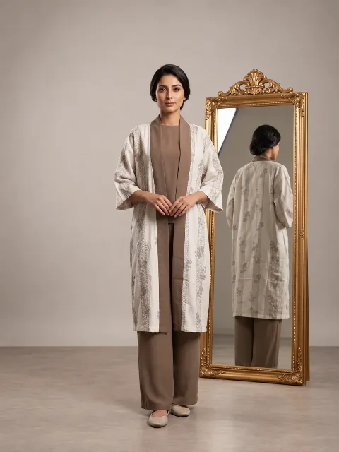 ash long kimono set – Long Kimono Classic