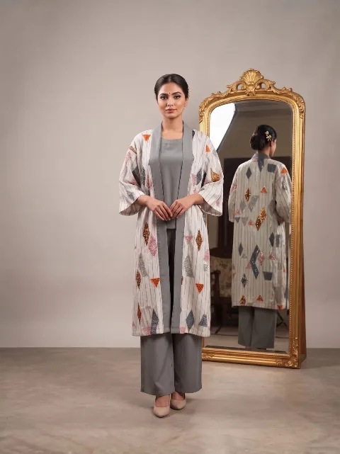 ash long kimono set – Long Kimono Heritage