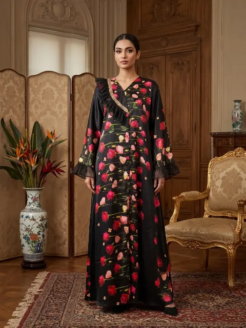 black karchupi abaya – Sultana