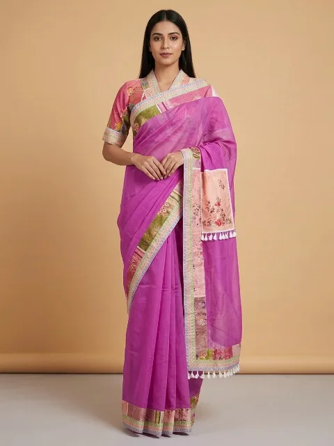 half silk saree – Urban Cotton