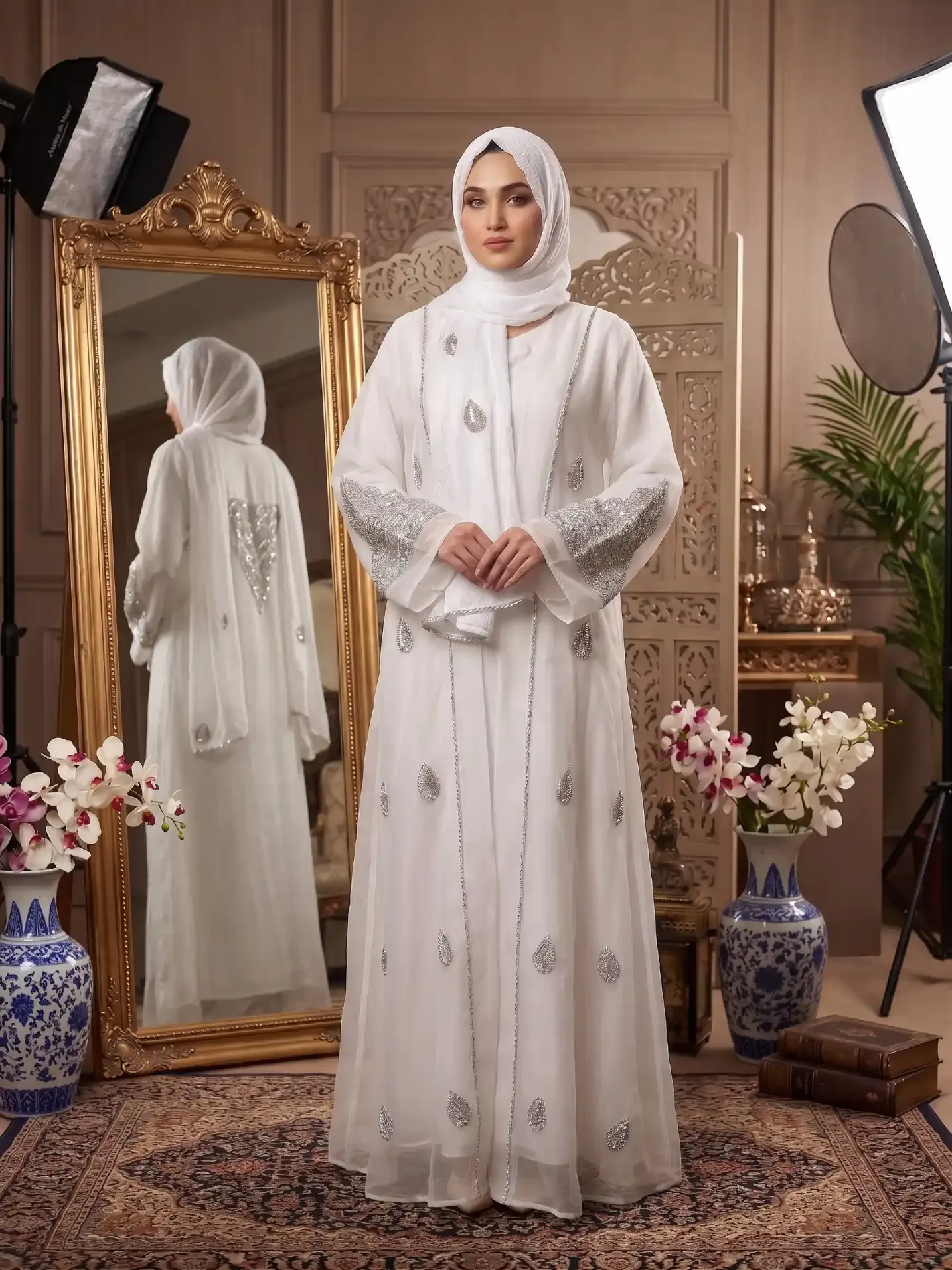 white karchupi abaya – Minar
